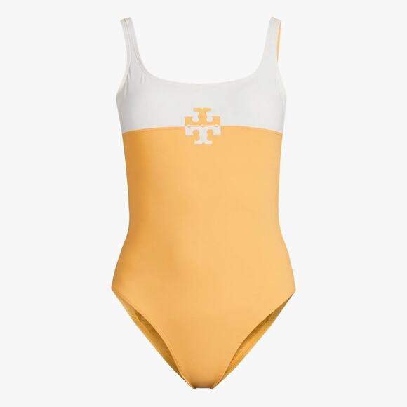 TORY BURCH Colorblock Swimsuit One Piece Large NWT* - Picture 1 of 7